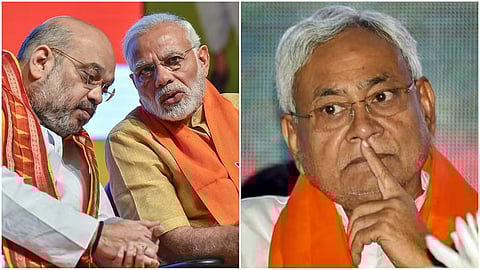 Amit shah- Narendra Modi, Bihar CM Nitish Kumar