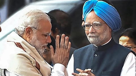Narendra Modi- Manmohan Singh