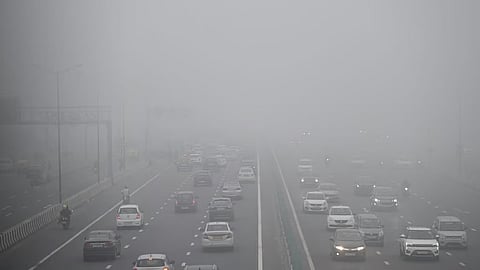 Dense fog blanketed the national capital on Friday morning