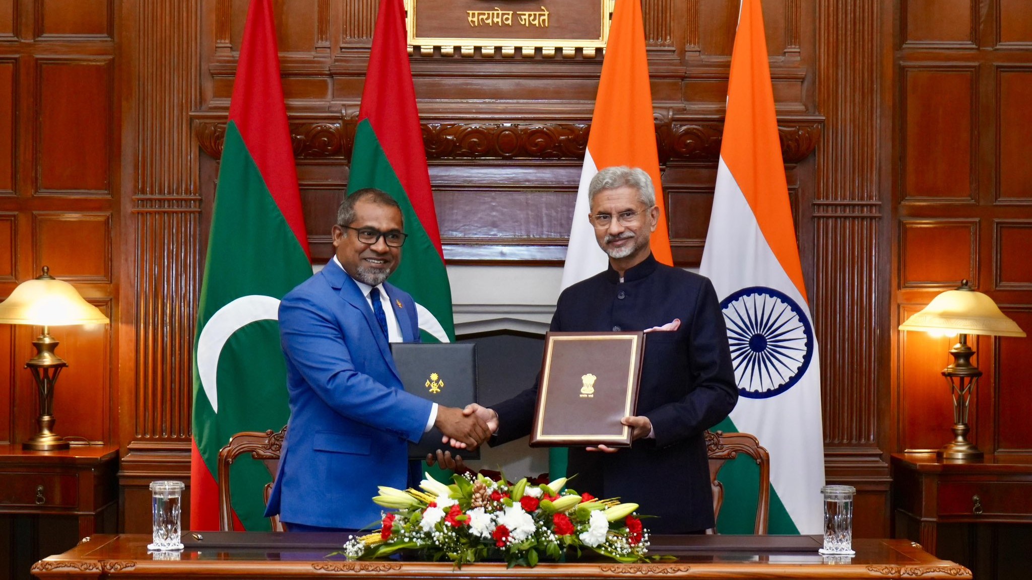 MEA S Jaishankar- Maldives MEA Abdulla Khaleel