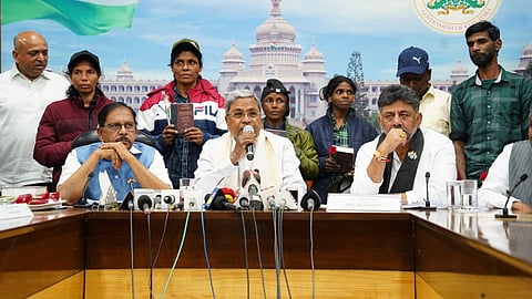 CM Siddaramaiah, DCM DK Shivakumar and Minister Dr.G.Parameshwar