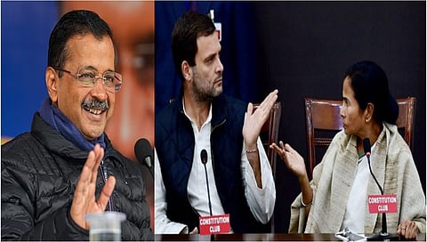 Arvind Kejriwal-Rahul Gandhi-Mamata Banerjee