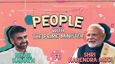 Nikhil Kamath and PM Narendra Modi 