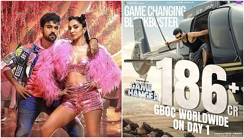 Game Changer Collection: ಮೊದಲ ದಿನ 186 ಕೋಟಿ ರೂ ಗಳಿಕೆ; ಬ್ಲಾಕ್ ಬಸ್ಟರ್ ಕಲೆಕ್ಷನ್ ಜೊತೆ 2025 ಆರಂಭಿಸಿದ ಟಾಲಿವುಡ್!
