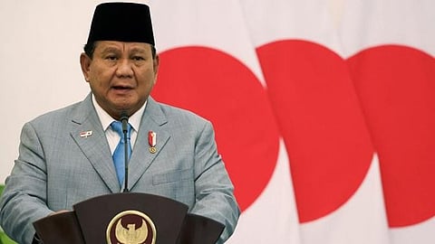 Indonesian President Prabowo Subianto