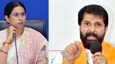 Laxmi Hebbalkar and C T Ravi(File photo)
