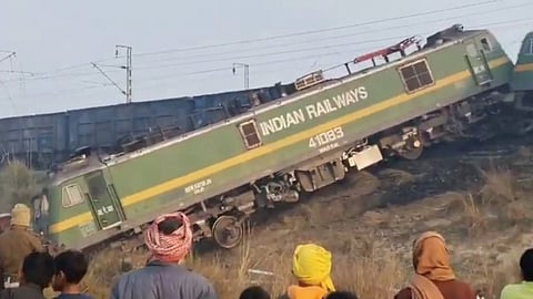 collision of goods train 