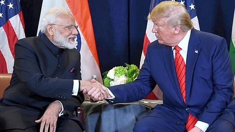 Narendra Modi and Donald Trump 