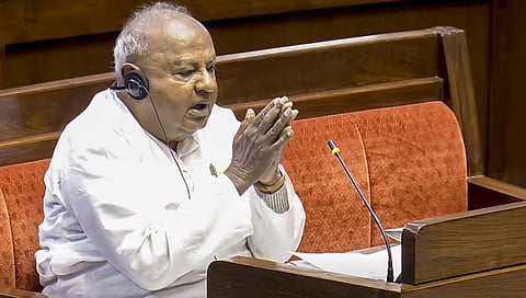 ರಾಜ್ಯಸಭೆಯಲ್ಲಿ ಎಚ್‌ಡಿ ದೇವೇಗೌಡ