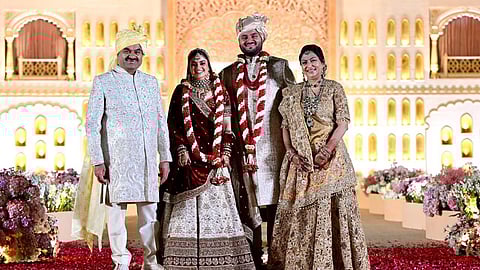 Gautam Adani with Jeet Adani,Diva