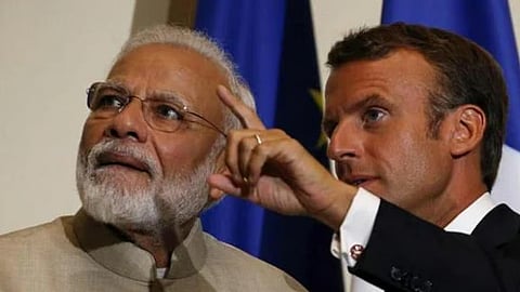 PM Modi, President Emmanuel Macron