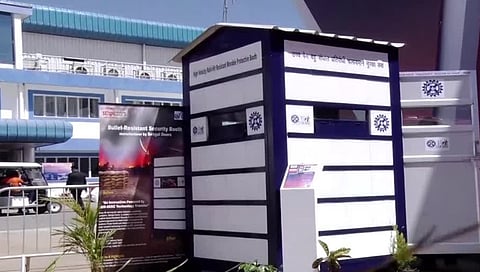 Bullet-proof security booth