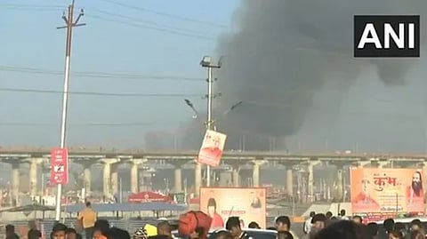 Fire breaks out at 2 Maha Kumbh camps