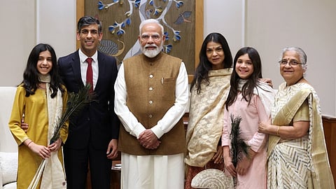 Rishi Sunak and his family members met PM Narendra Modi 