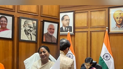 ದೆಹಲಿ ಸಿಎಂ ರೇಖಾ ಗುಪ್ತಾ - ಮಾಜಿ ಸಿಎಂ ಅತಿಶಿ
