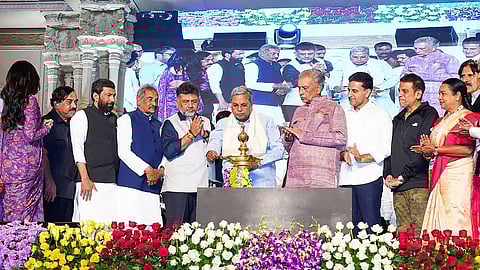 Karnataka CM Siddaramaiah inaugurating the 16th Bengaluru International Film Festival (BIFF) at Vidhana Soudha