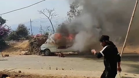 Fire at Vehicle