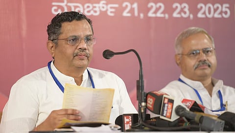 ಅಖಿಲ ಭಾರತೀಯ ಪ್ರತಿನಿಧಿ ಸಭೆ ವೇಳೆ ಸುದ್ದಿಗೋಷ್ಠಿಯಲ್ಲಿ ಮಾತನಾಡಿದ ಆರ್‌ಎಸ್‌ಎಸ್‌ ಜಂಟಿ ಪ್ರಧಾನ ಕಾರ್ಯದರ್ಶಿ ಸಿಆರ್ ಮುಕುಂದ