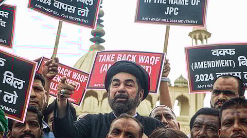 File image of protest from Muslim body