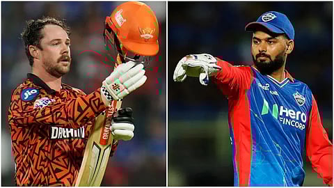 SRH player Travis head-LSG Captain Rishabh Pant