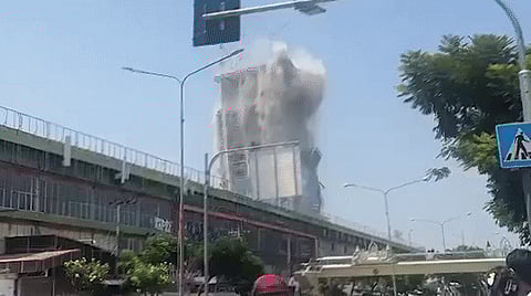 Bangkok skyscraper collapses