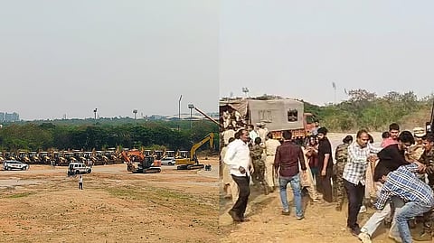 ಹೈದರಾಬಾದ್ ವಿಶ್ವವಿದ್ಯಾನಿಲಯದಲ್ಲಿ ವಿದ್ಯಾರ್ಥಿಗಳ ಪ್ರತಿಭಟನೆ