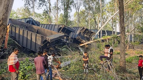 Two goods trains collided in Sahibganj