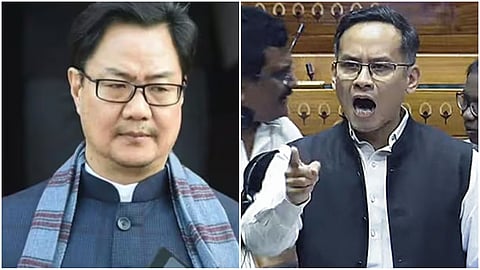 kiran rijiju- Gaurav Gogoi