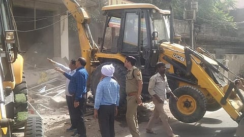 removal of Ambedkar, Buddha statues