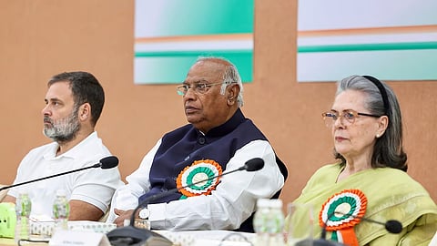 Rahul, Kharge, Sonia Gandhi