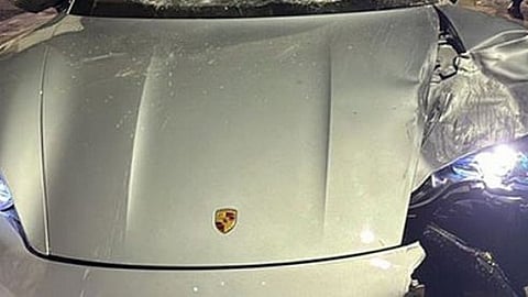 Porsche crash