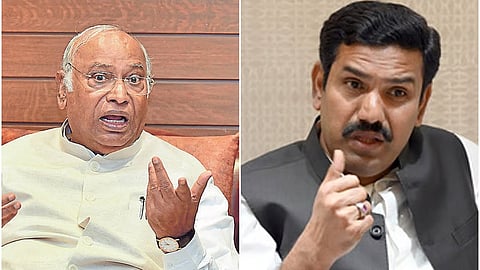 ಮಲ್ಲಿಕಾರ್ಜುನ ಖರ್ಗೆ ಮತ್ತು ವಿಜಯೇಂದ್ರ.