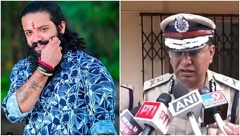 Suhas shetty file photo and R Hitendra, ADGP (Law & Order) 