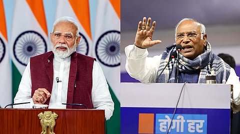 PM Modi, Mallikarjun Kharge