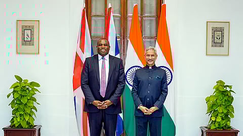 Jaishankar with UK Foreign Secretary David Lammy