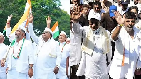 Tiranga yatra from Congress 