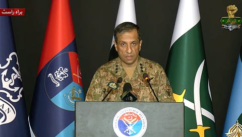 Pakistan military spokesman Ahmed Sharif