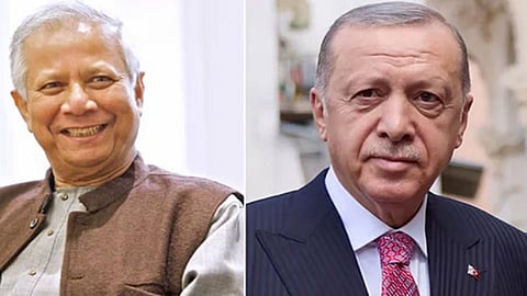 Bangladesh government chief muhammad yunus- Turkey president Recep Tayyip Erdoğan