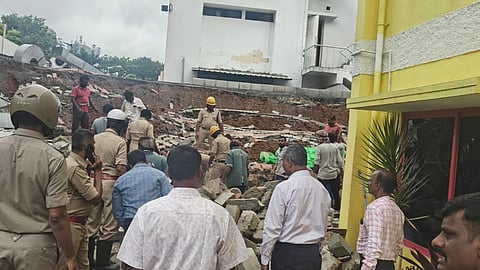 wall collapses in Bengaluru 