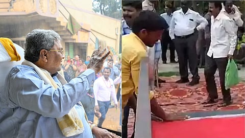 Bengaluru Rains: ಸಿಎಂ, ಡಿಸಿಎಂ ಸಿಟಿ ರೌಂಡ್ಸ್ ವೇಳೆ Red Carpet ವಿವಾದ; ಸ್ಥಳೀಯರ ಆಕ್ರೋಶ; Siddaramaiah ಹೇಳಿದ್ದೇನು?