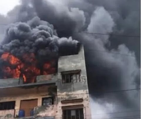Authorities are investigating the cause of the fire and the subsequent explosion.