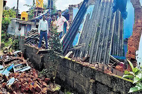 Heavy rainfall continued to lash Kodagu even as normalcy across the district was affected