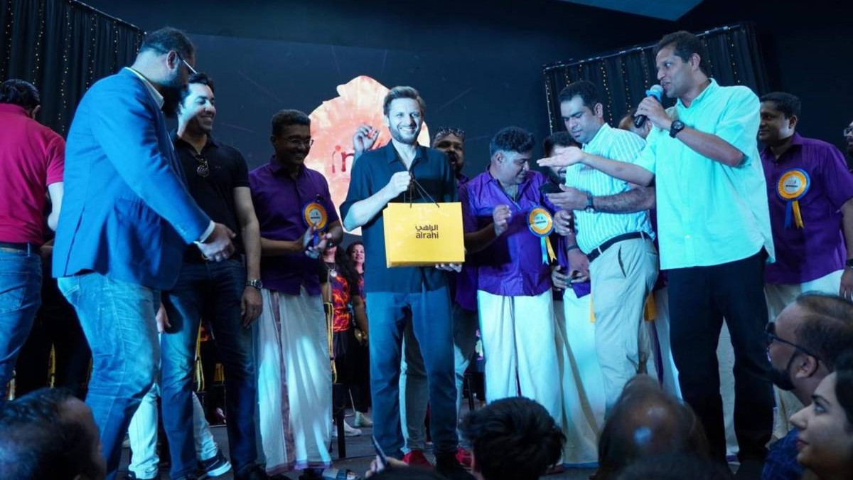 Kerala Community In Dubai For Warmly Welcoming Shahid Afridi To An Event