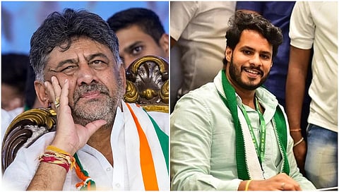 Dk Shivakumar And Nikhil Kumaraswamy 
