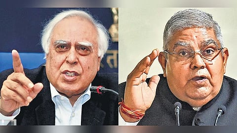 Kapil sibal and Dhankar