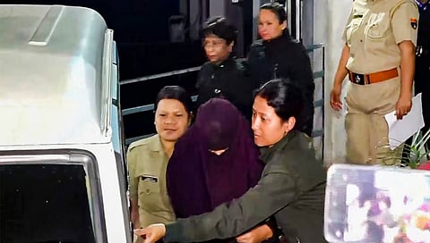 Police escort Sonam Raghuvanshi