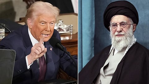 Donald Trump-Iran's Supreme Leader Ayatollah Ali Khamenei 