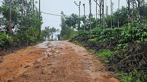 The 6 km stretch is riddled with large craters