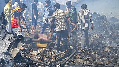 The place where the plane crash occurred