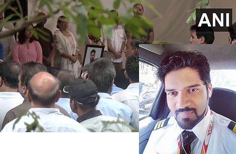 Mortal remains of co-pilot of Air India Plane Clive Kunder taken for last rites